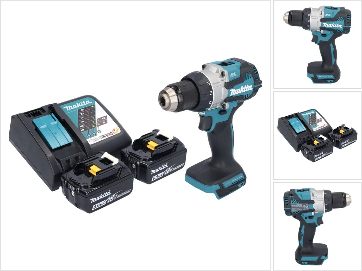Makita DDF489RG Accuboormachine 18V 73Nm Borstelloos