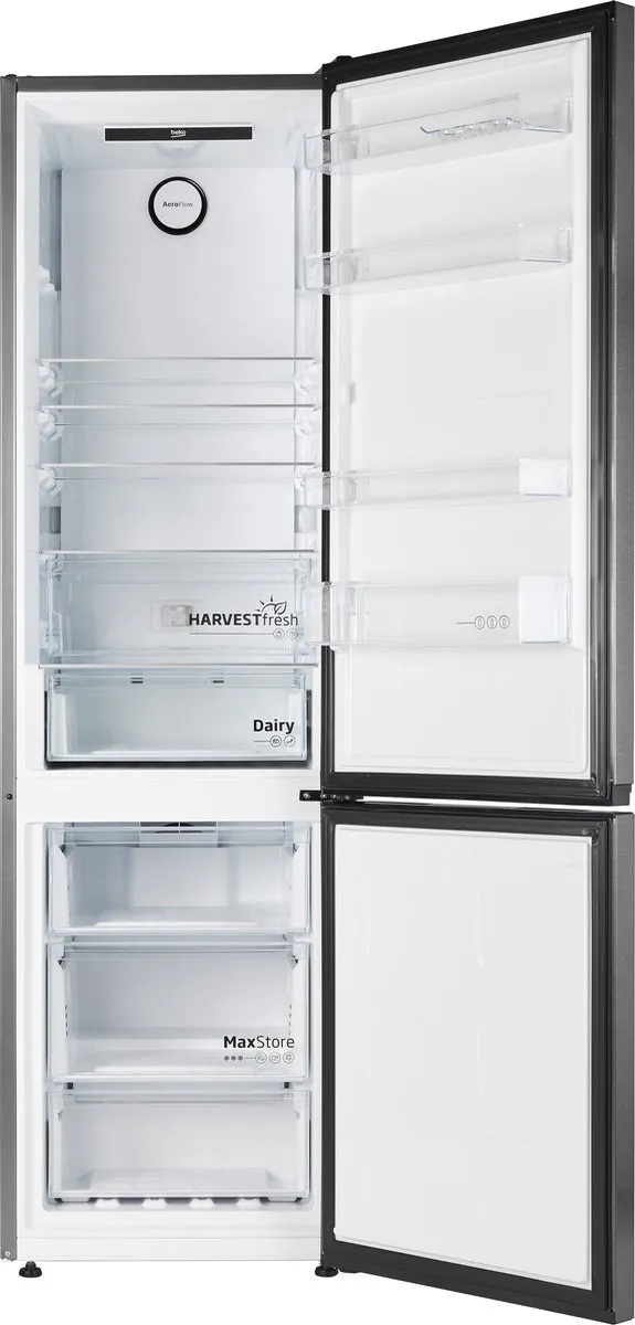 Beko B7RCNE407HXBR Koelvriescombinatie - 355L - Zwart