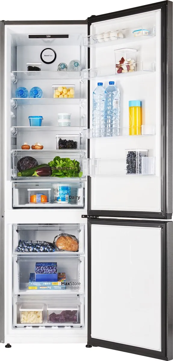Beko B7RCNE407HXBR Koelvriescombinatie - 355L - Zwart