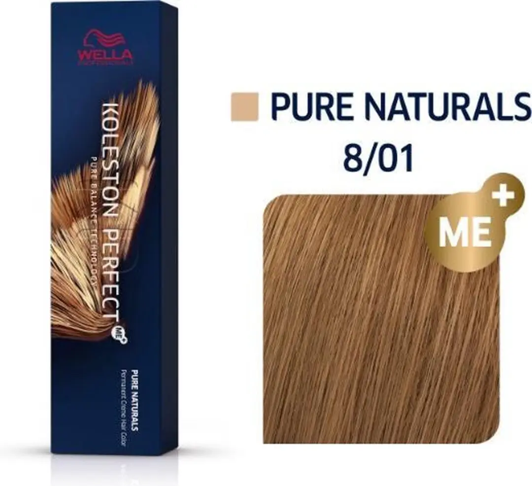 Wella Professionals Koleston Perfect 8/01 Permanent Haarkleur 60ml