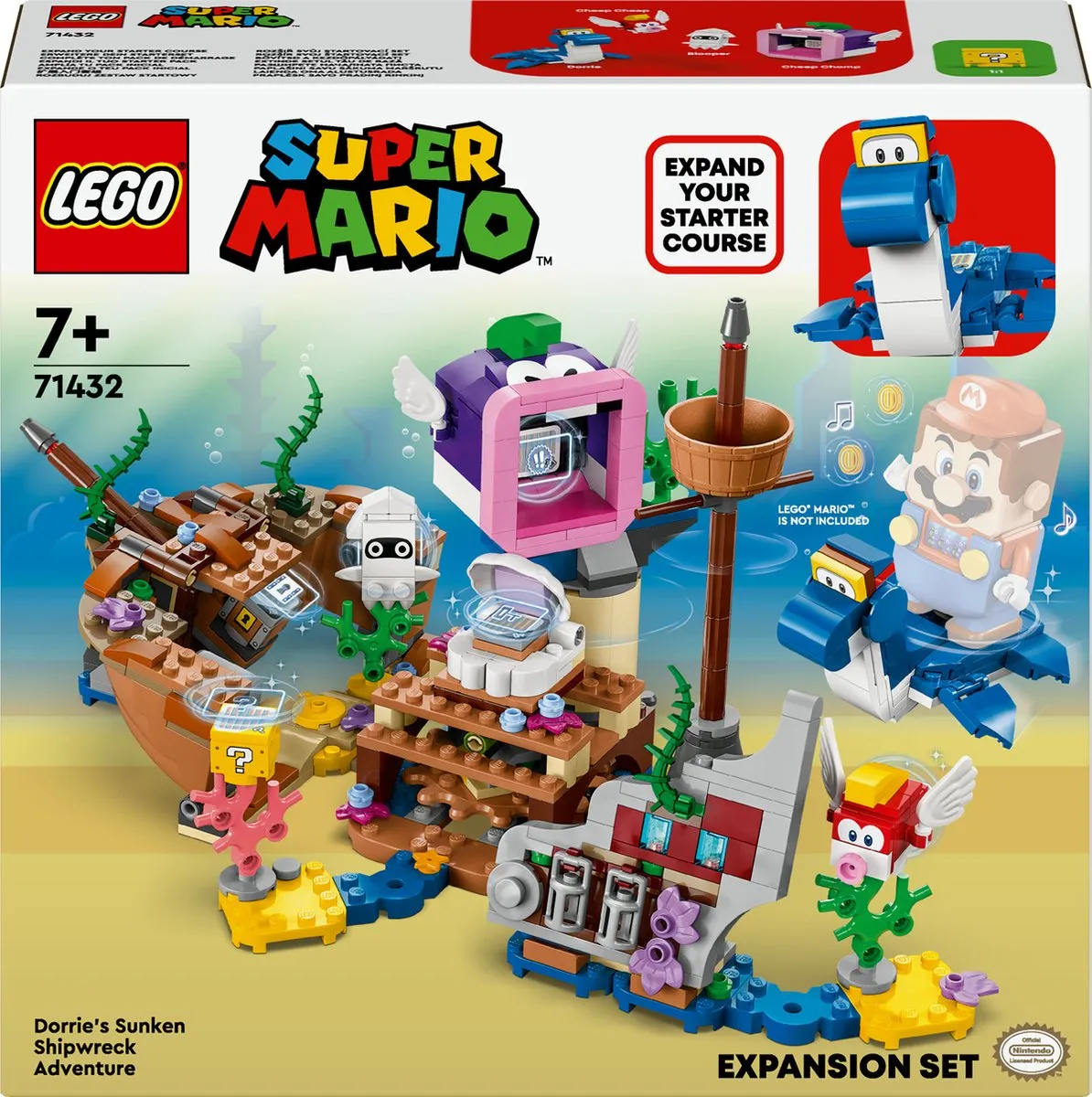 LEGO Super Mario Dorrie's Gezonken Scheepswrak 71432