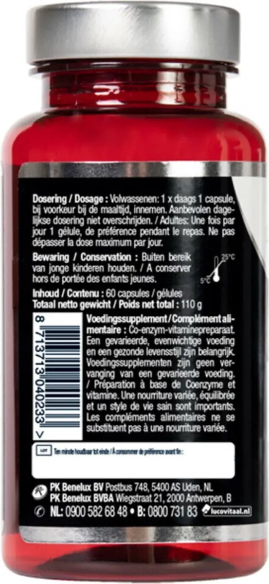 Lucovitaal Q10 30mg Once a Day - 180 Capsules
