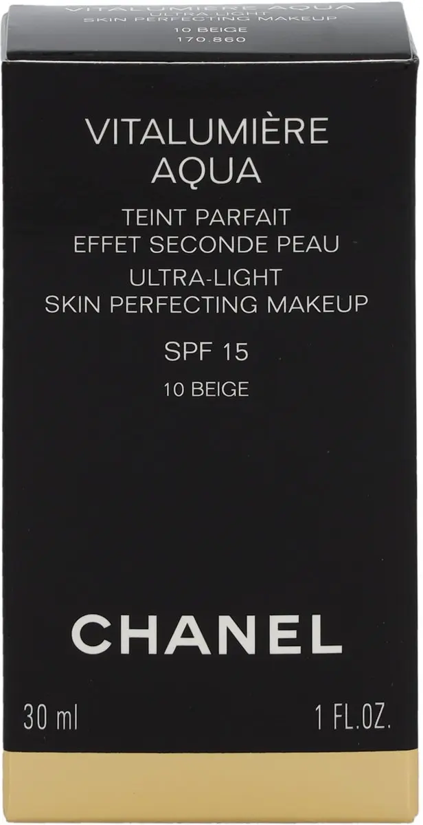 Chanel Vitalumiere Aqua Foundation SPF 15 - 30ml - 10 Beige
