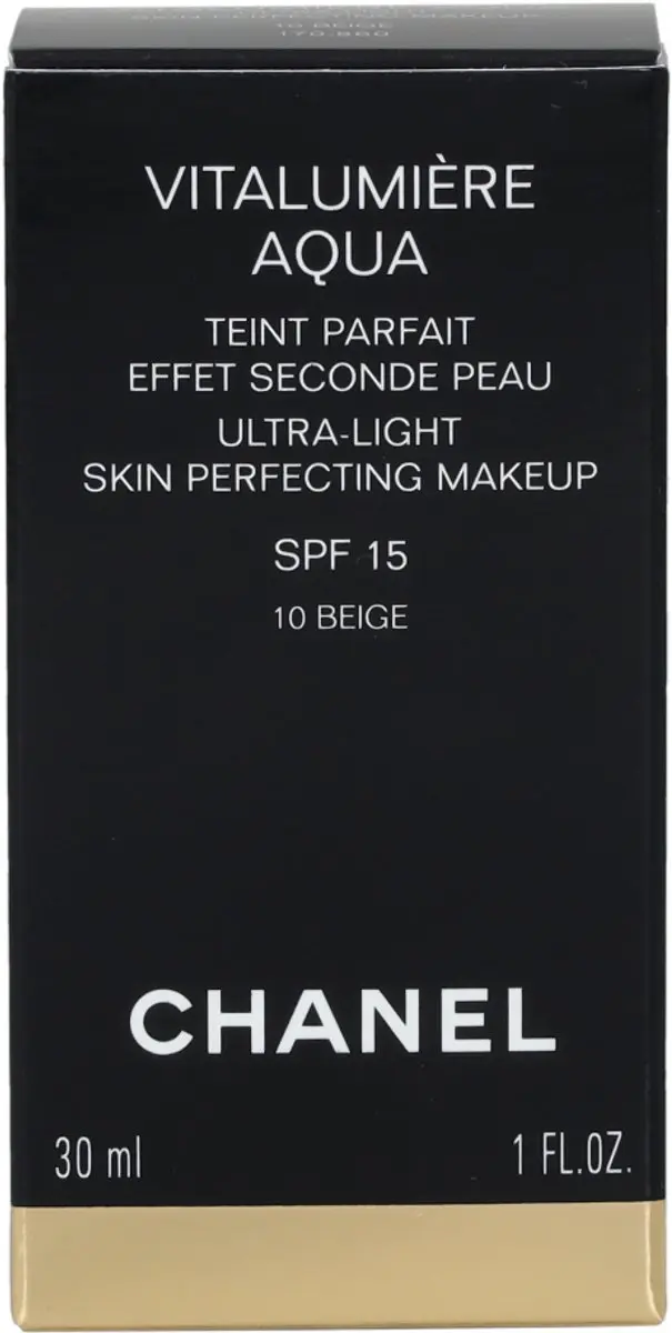 Chanel Vitalumiere Aqua Foundation SPF 15 - 30ml - 10 Beige - afbeelding 6 van 6