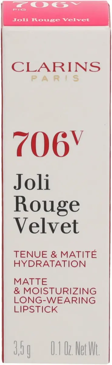Clarins Joli Rouge Velvet Lipstick 706V Fig - 3.5 ml