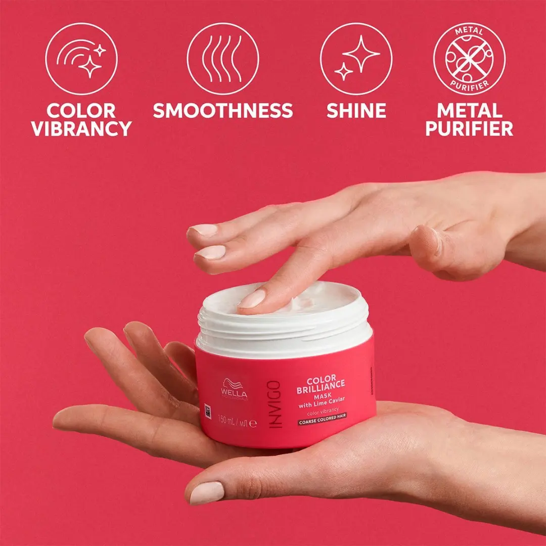 Wella Professionals Invigo Color Brilliance Mask 150ml - 5 Stuks
