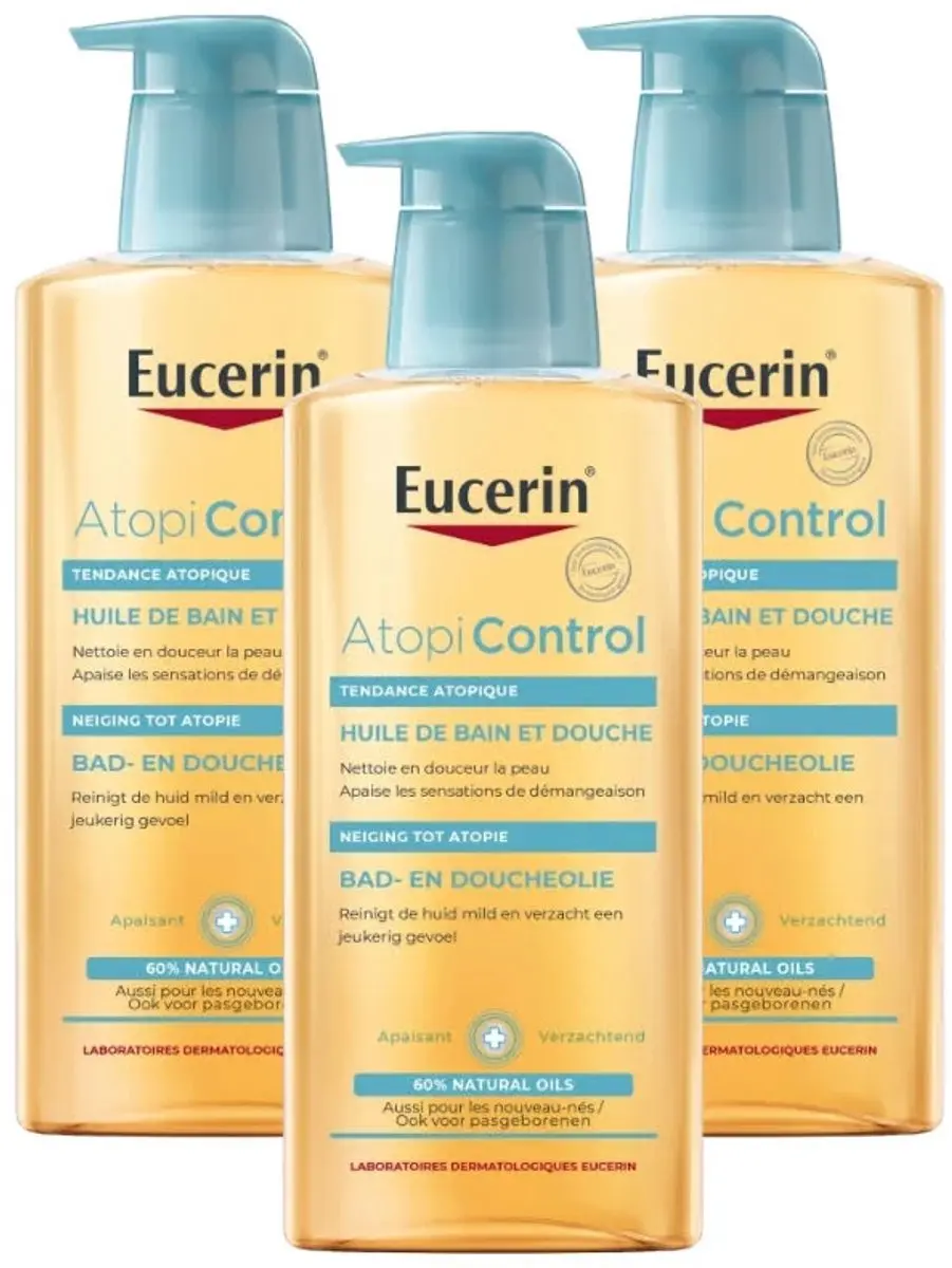 Eucerin AtopiControl Bad & Doucheolie 3x400ml