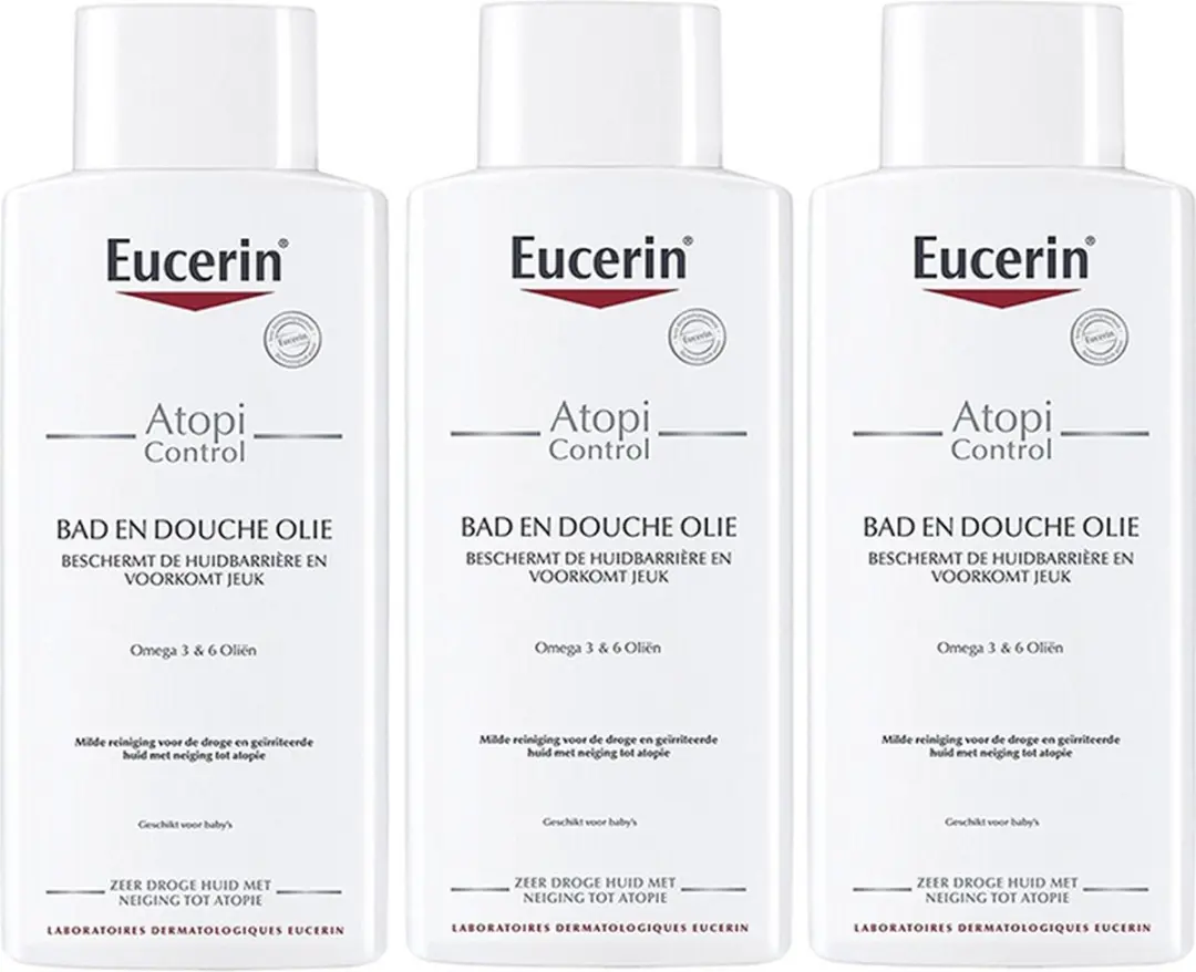 Eucerin AtopiControl Bad & Doucheolie 3x400ml