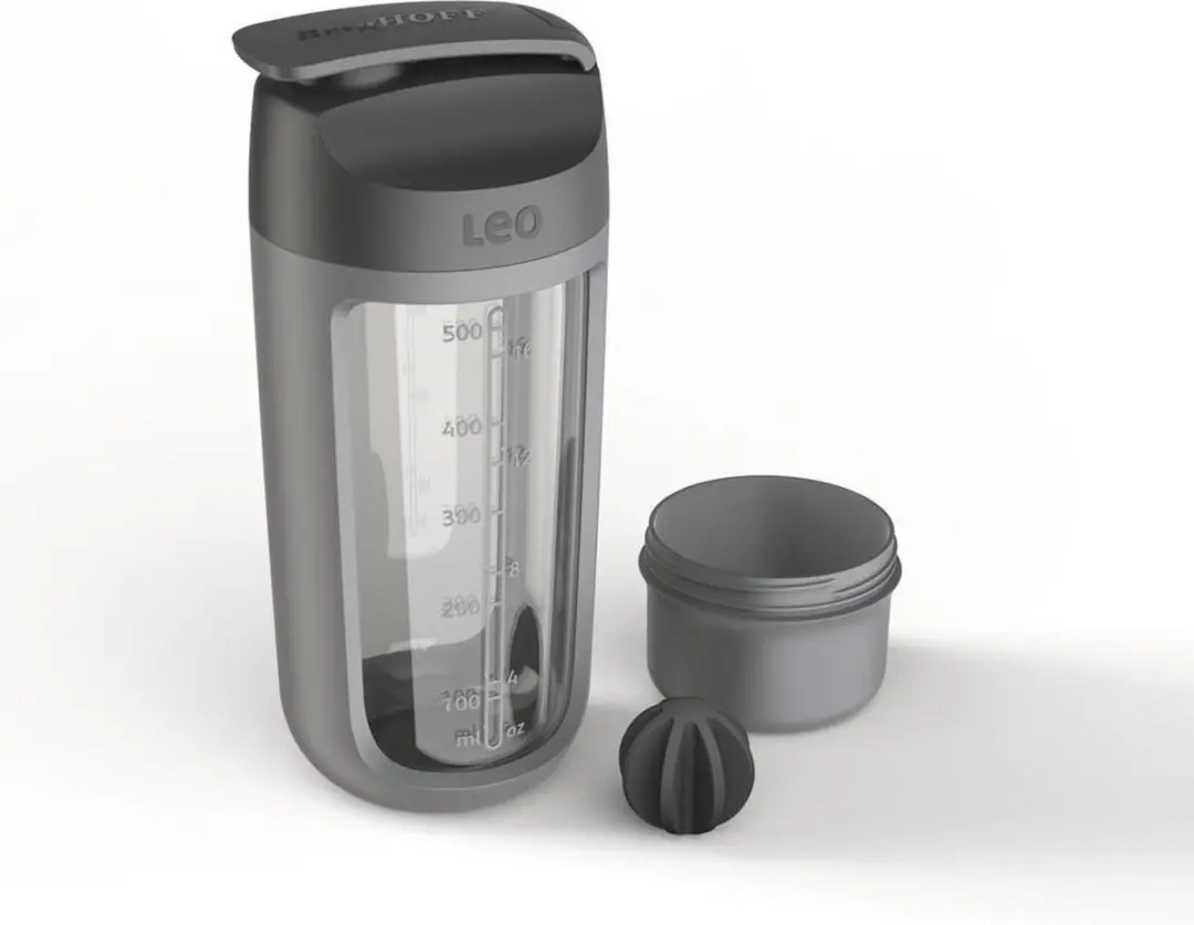 BergHOFF Leo Line Schudfles met Poedercompartiment 0.5L - Grijs