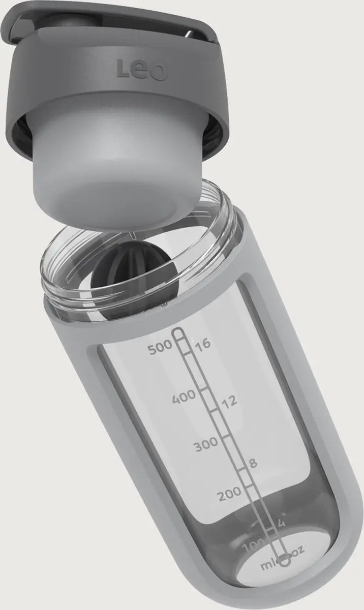 BergHOFF Leo Line Schudfles met Poedercompartiment 0.5L - Grijs