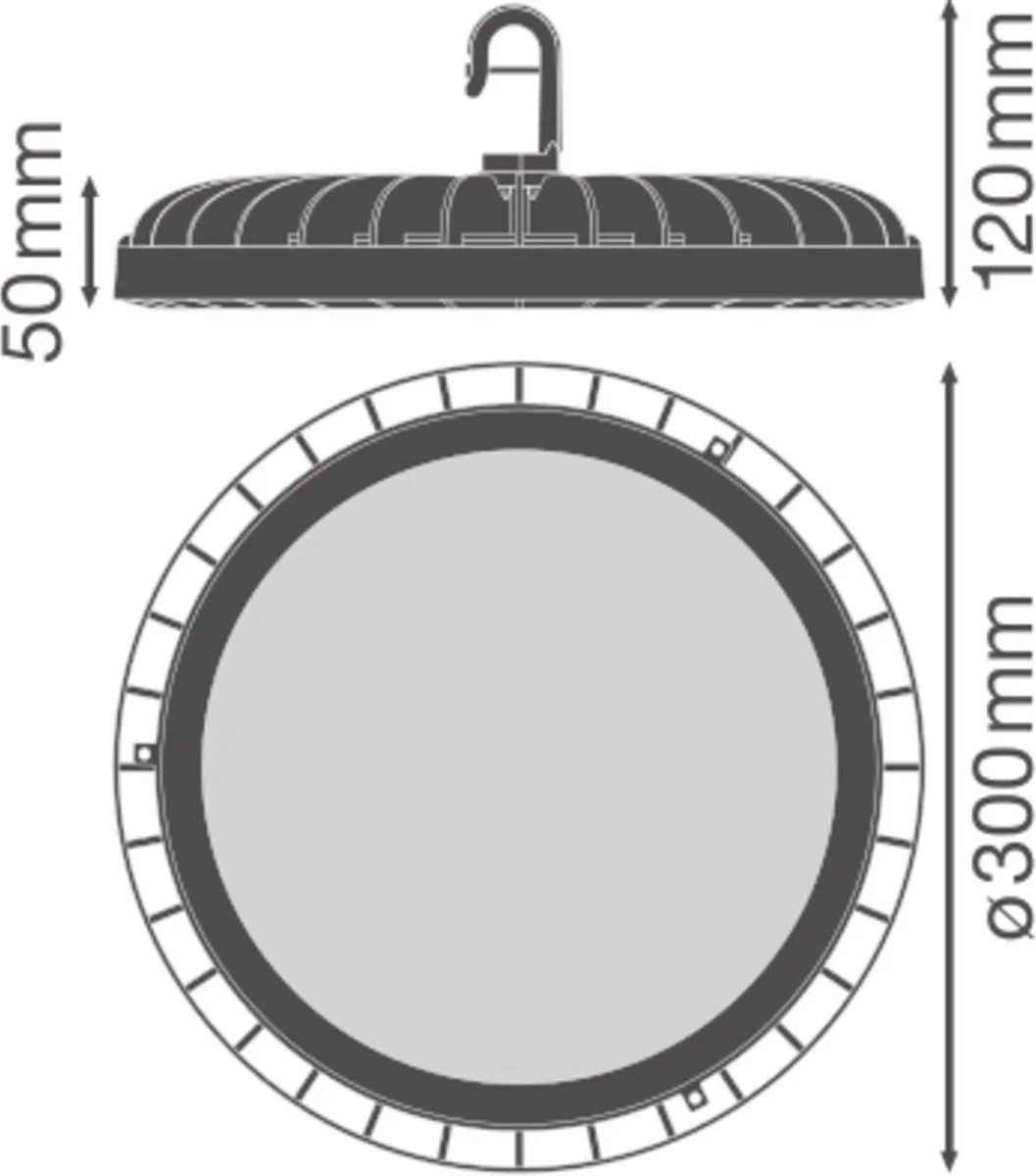 Ledvance LED High Bay Halstraler 225W 4000K - Zwart