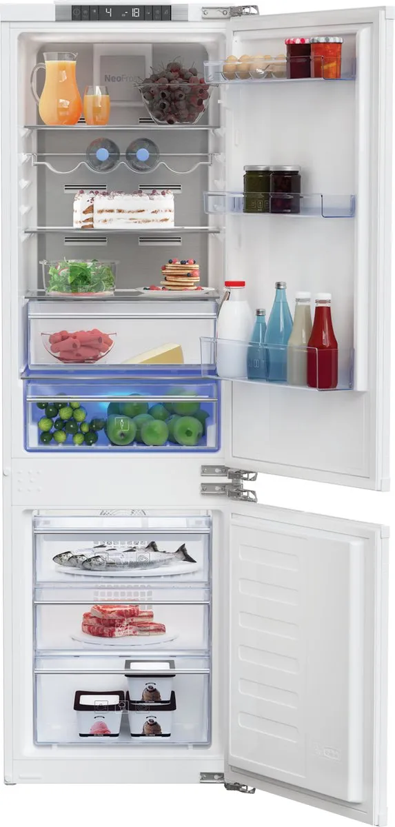 Beko BCNA275E4FN Koel-vriescombinatie Ingebouwd 254L - Wit