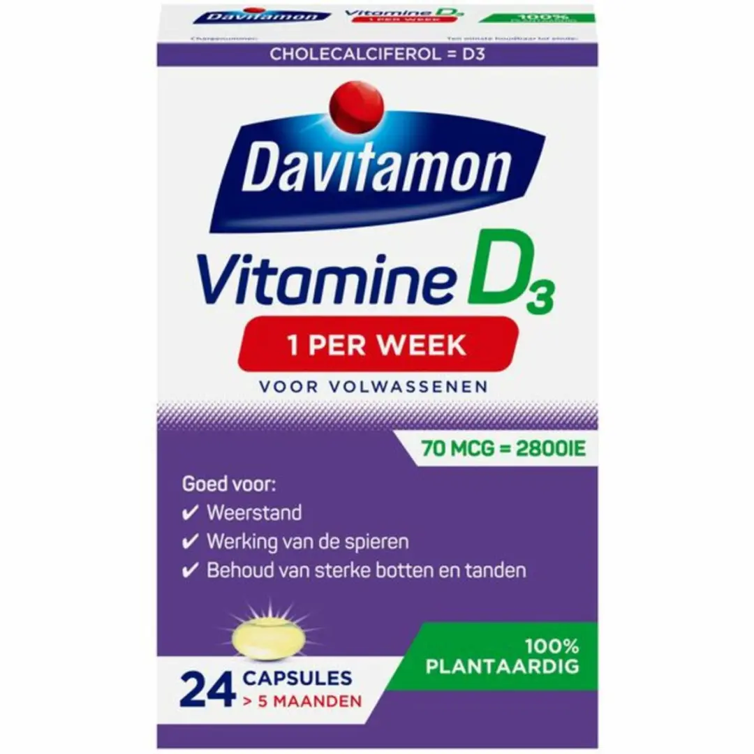 Davitamon Vitamine D Vegan 1 Per Week