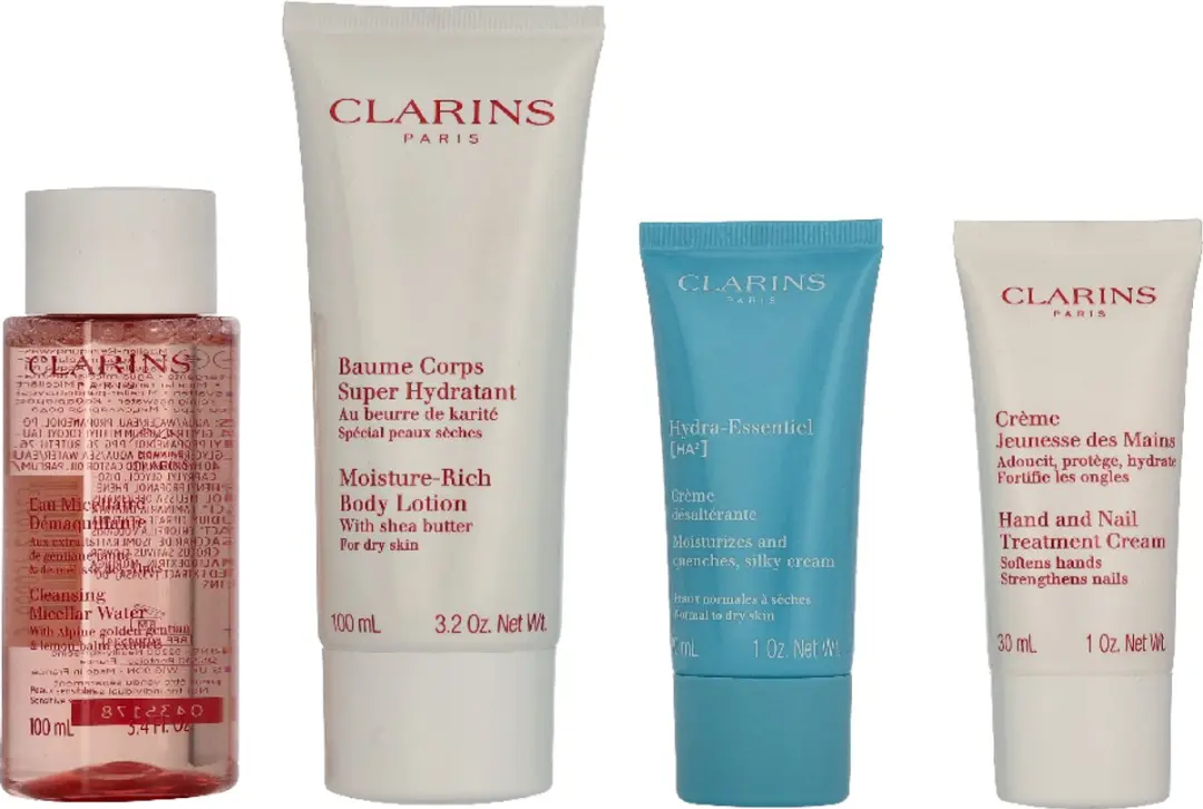 Clarins Head-To-Toe Moisturizing Essentials - 260ml - 4 Stuks