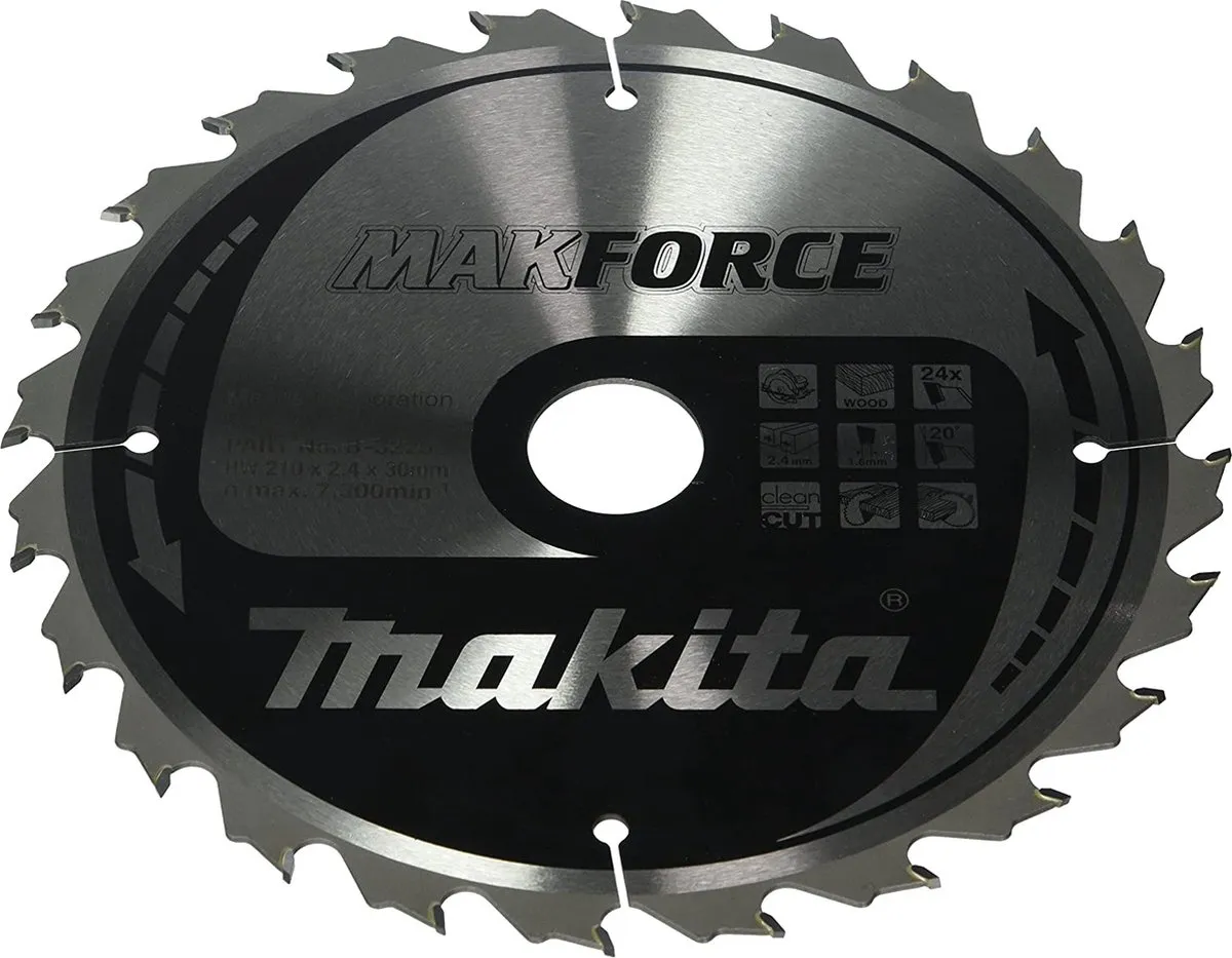 Makita MAKFORCE B-32253 Handcirkelzaagblad 210x30mm 24T