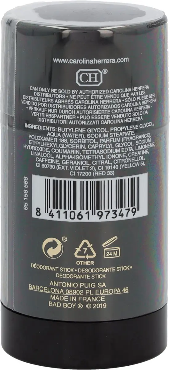 Carolina Herrera Bad Boy Deodorant Stick 75ml