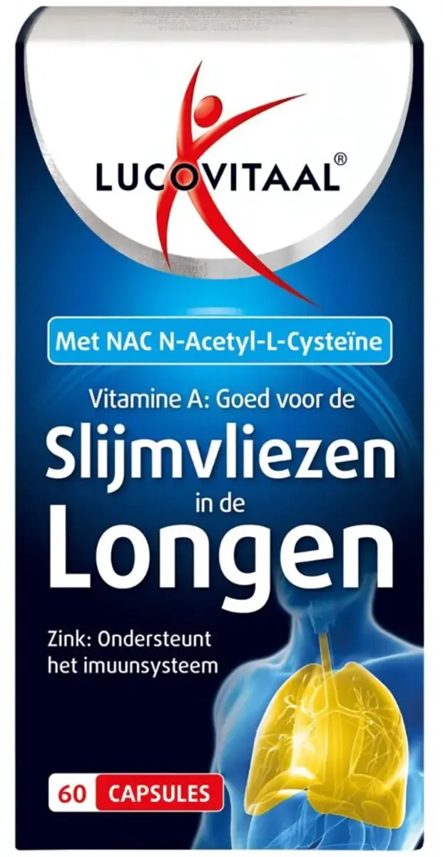 Lucovitaal Slijmvliezen in de Longen 120 Capsules - 2x60