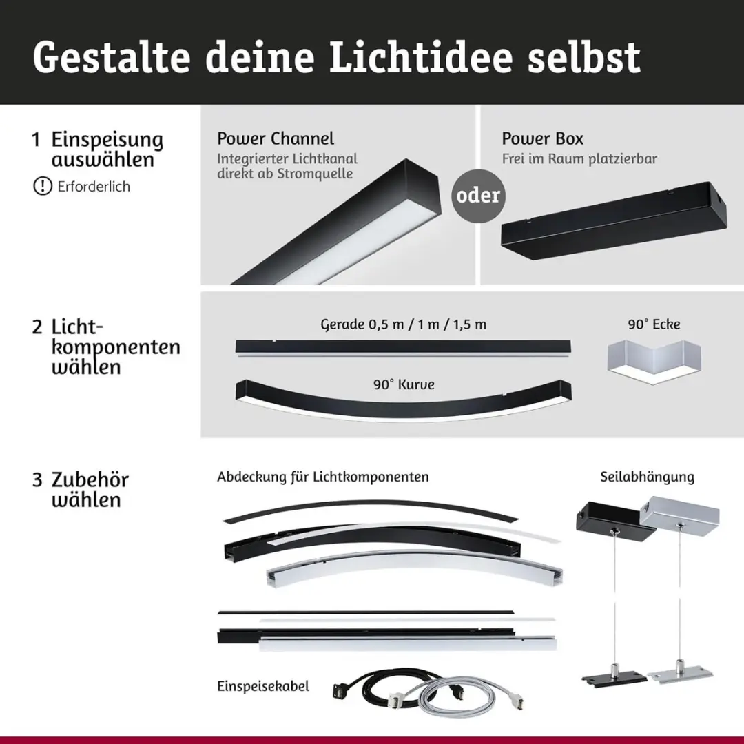 Paulmann Linion Cover Matzwart