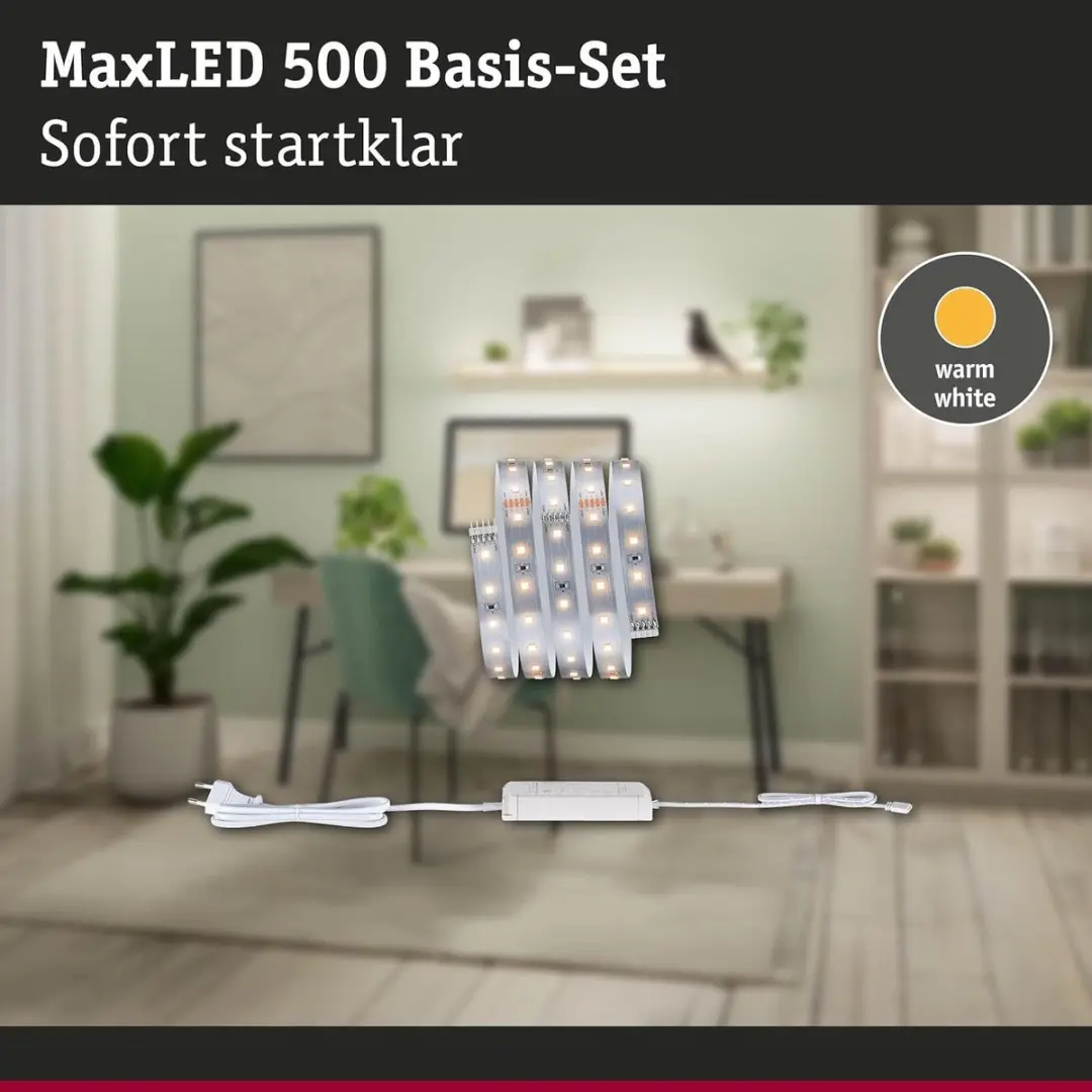 Paulmann MaxLED 500 LED-strip Warm Wit Basisset 1,5m