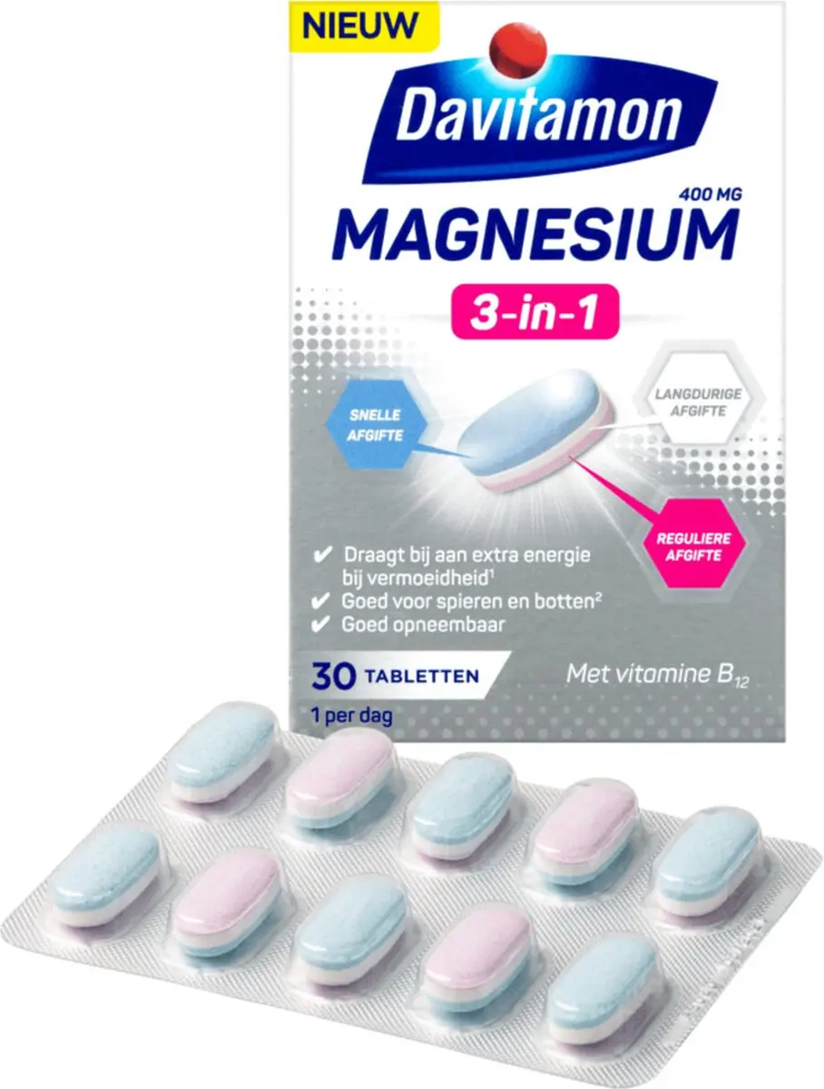 Davitamon Magnesium 3-in-1 - 60 Tabletten