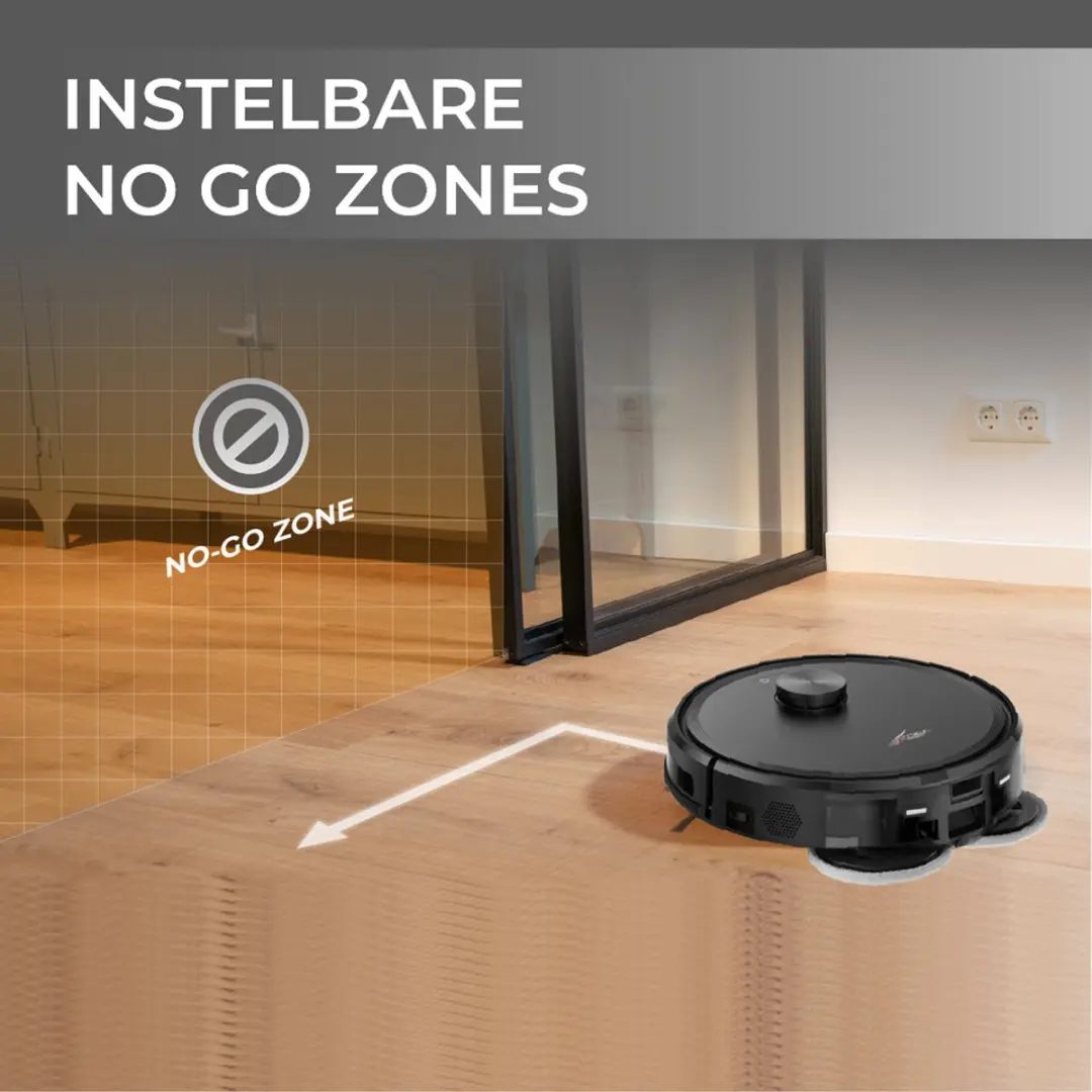 Zoef Robot Bep 5.0 Robotstofzuiger - 20.000Pa - Zwart