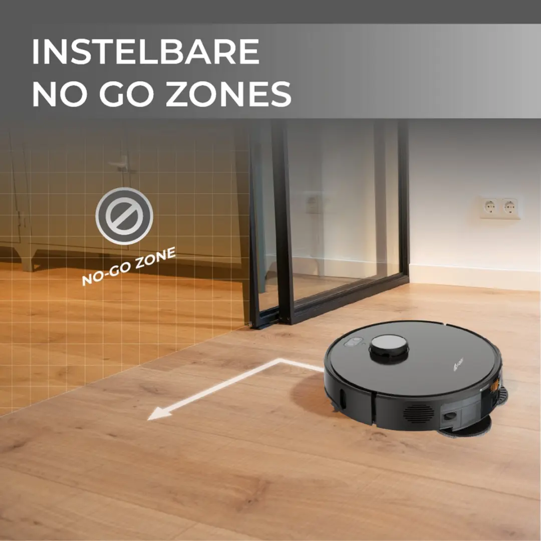 Zoef Robot Willem 2.0 Robotstofzuiger - 6000Pa - Zwart