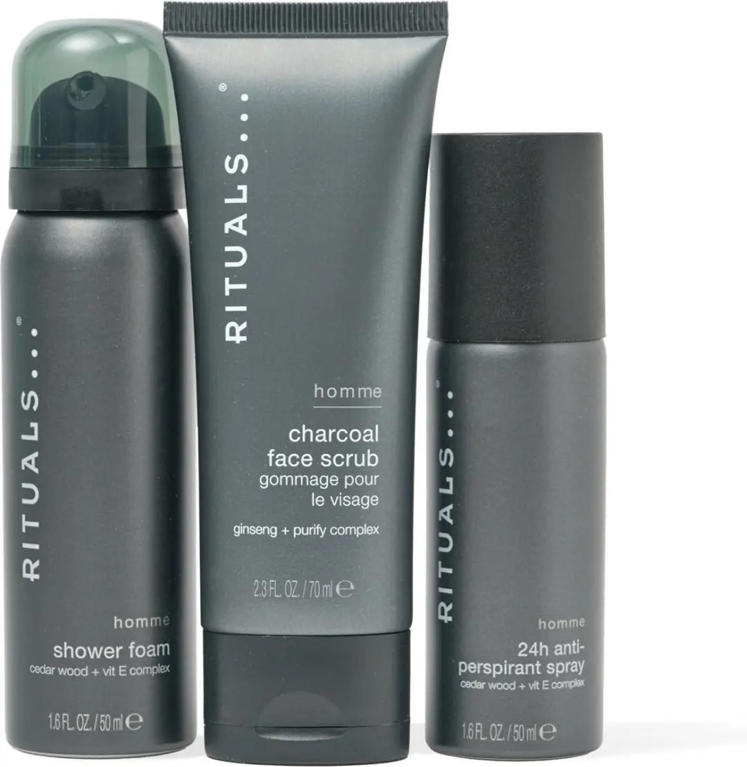 Rituals Homme Trial Set - Scrub & Douchegel 170ml - 3 Stuks