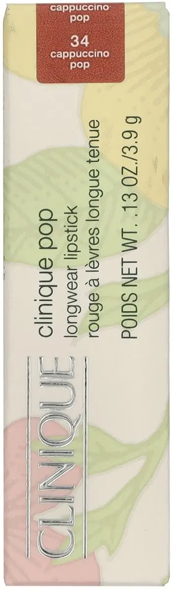 Clinique Pop Longwear Lipstick 34 Cappuccino Pop - 3.9g