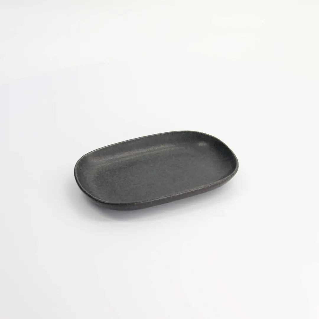 Tokyo Design Studio Matzwart Rechthoekig Bord Onyx Noir 19x13x2.4cm