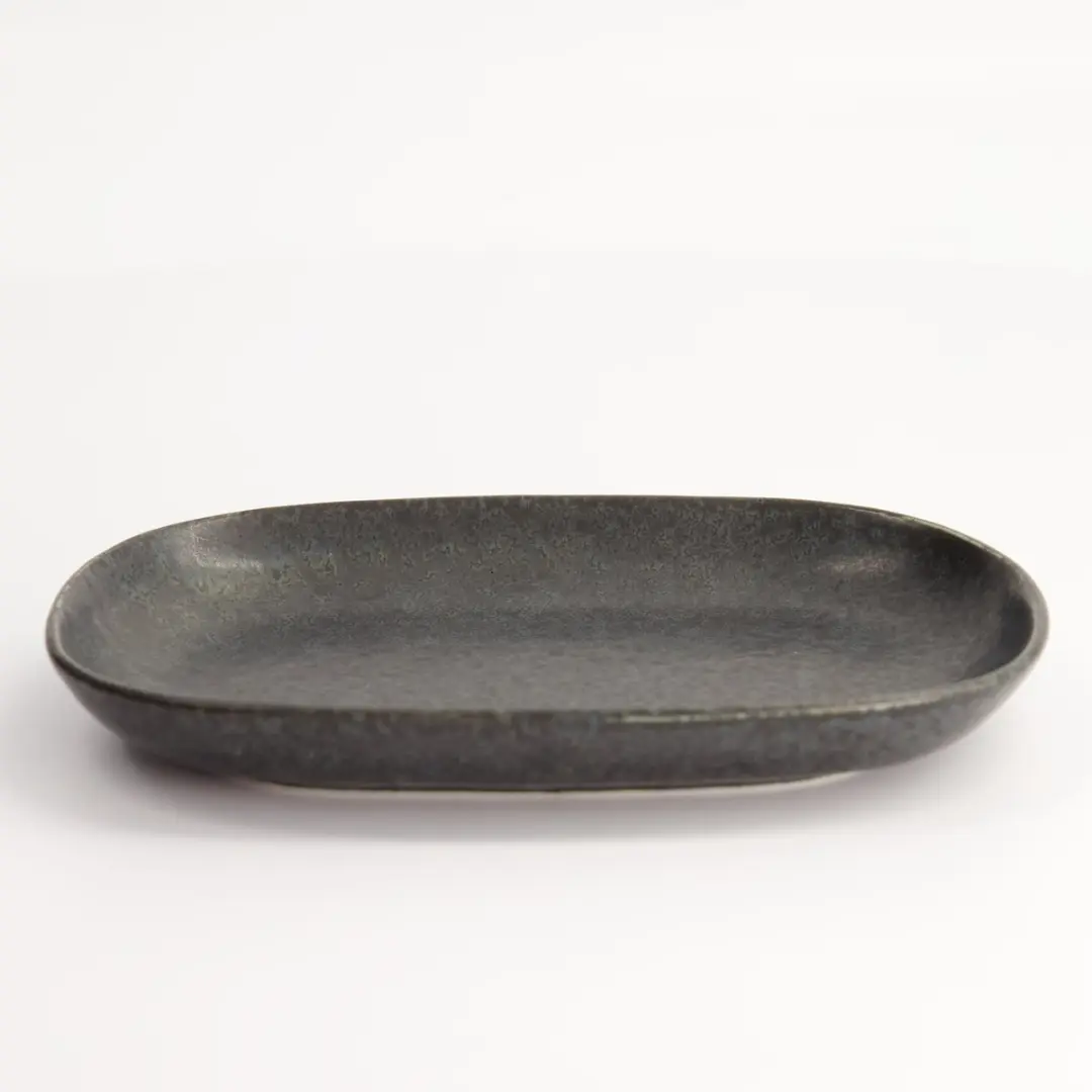 Tokyo Design Studio Matzwart Rechthoekig Bord Onyx Noir 19x13x2.4cm