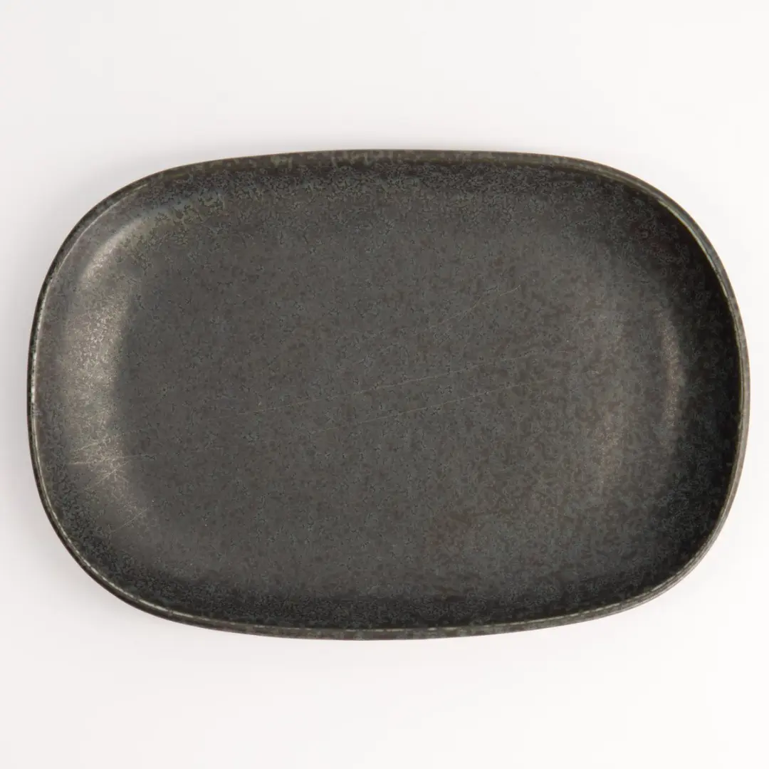 Tokyo Design Studio Matzwart Rechthoekig Bord Onyx Noir 19x13x2.4cm