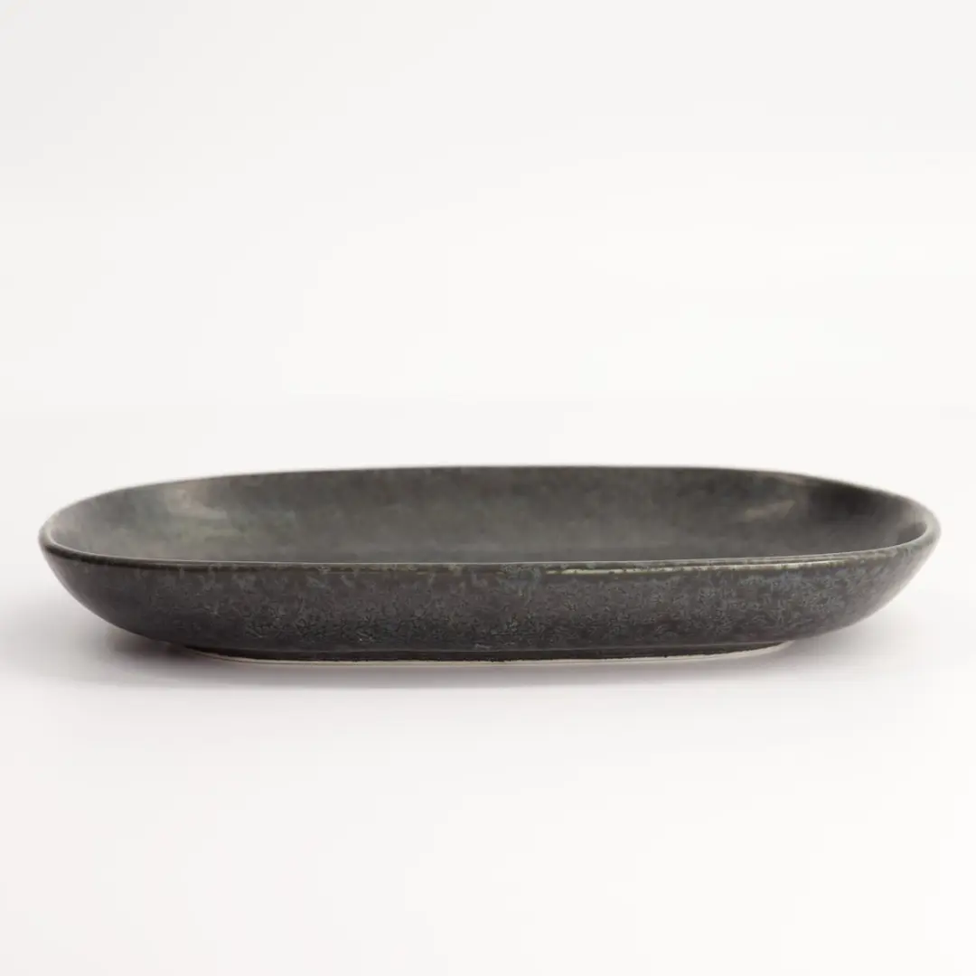Tokyo Design Studio Matzwart Rechthoekig Bord Onyx Noir 19x13x2.4cm