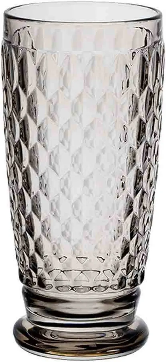 Villeroy & Boch Boston Longdrinkglazen - 4 Stuks - Grijs