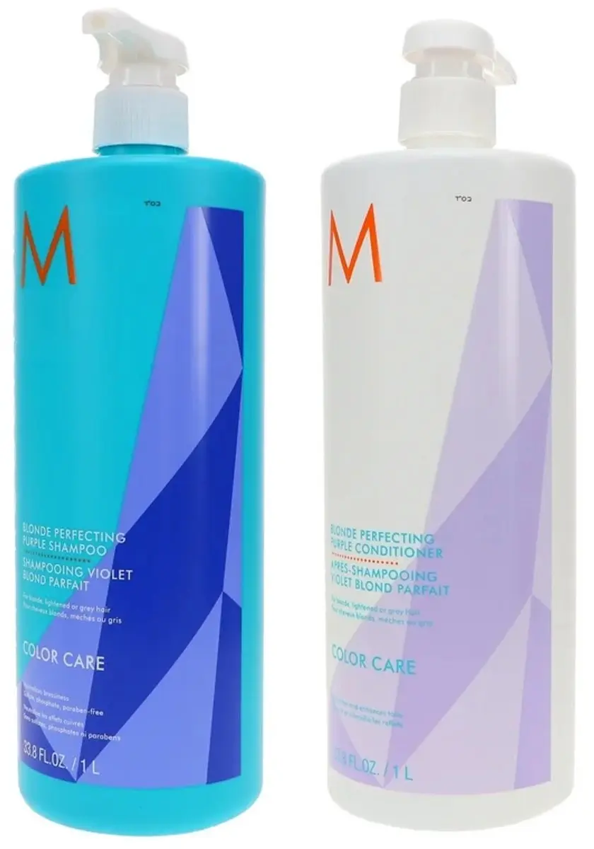 Moroccanoil Blonde Perfecting Duo Shampoo & Conditioner 1000ml