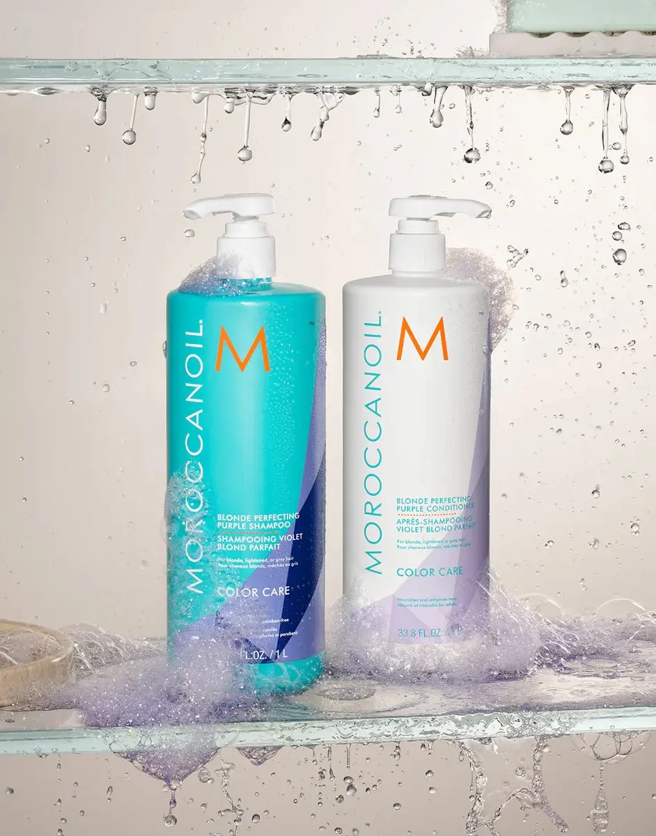 Moroccanoil Blonde Perfecting Duo Shampoo & Conditioner 1000ml