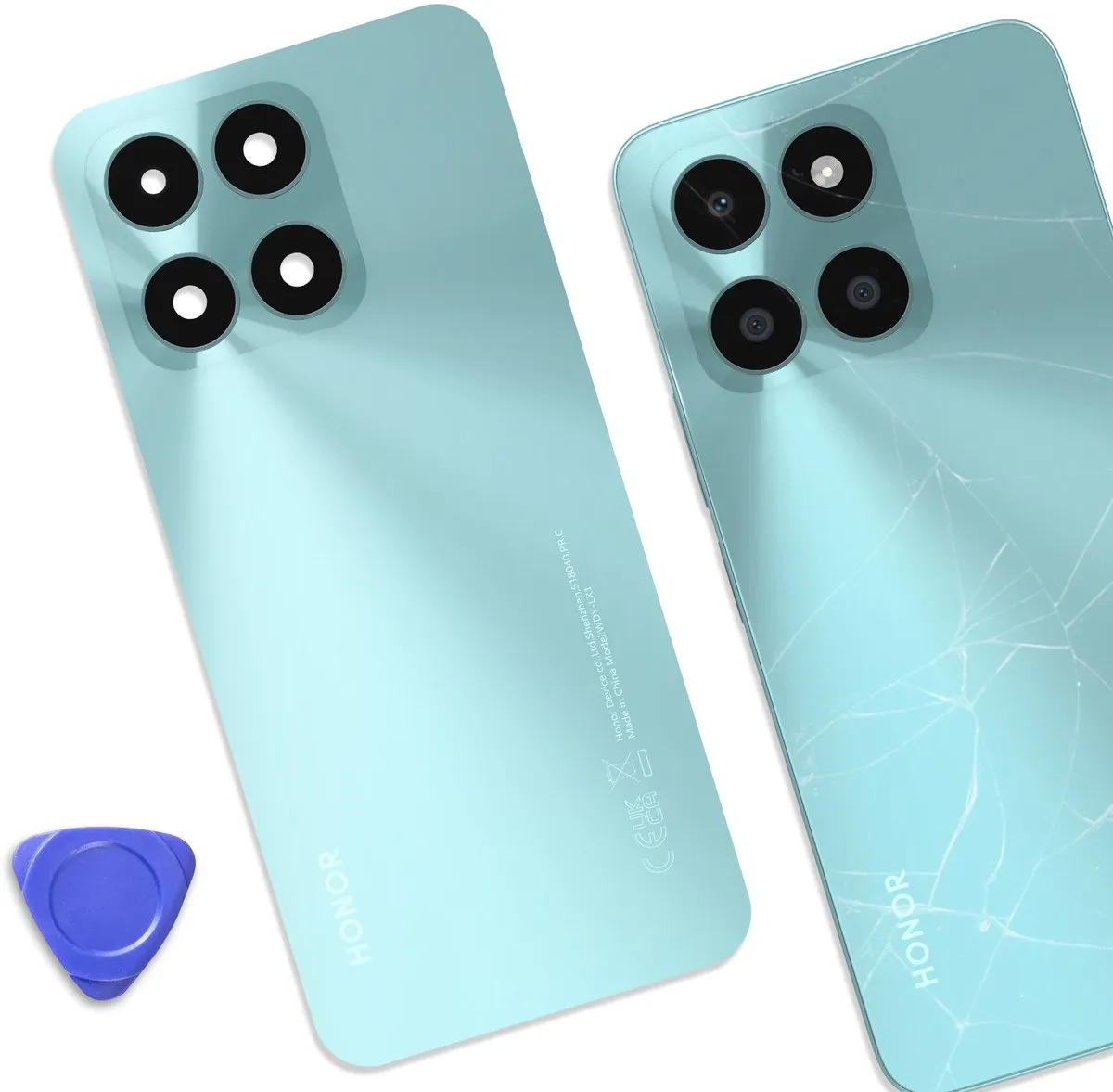 Honor Originele Batterijklep X6a - Turquoise - 9707AASK