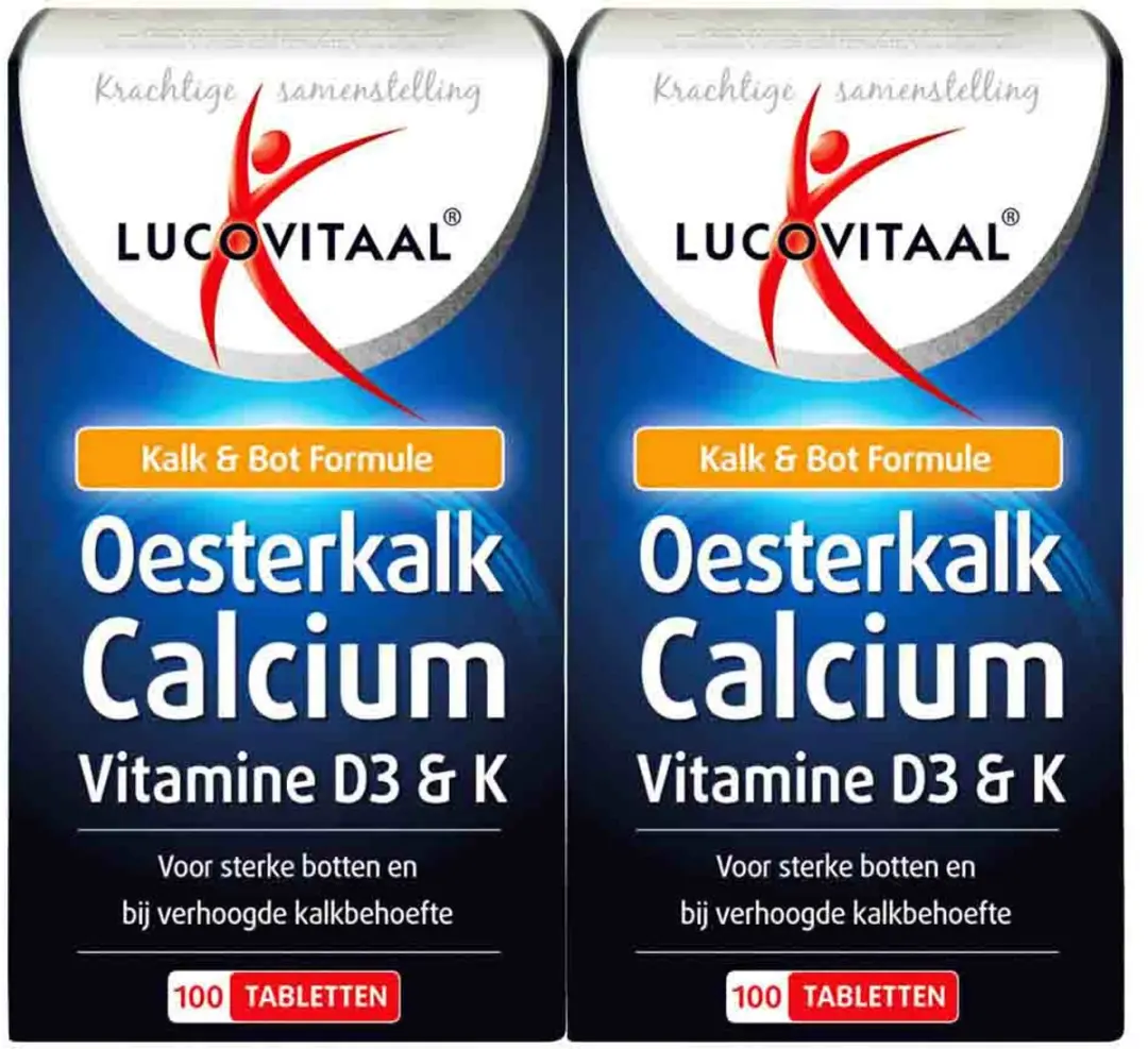 Lucovitaal Oesterkalk Calcium Vitamine D3 & K 200g