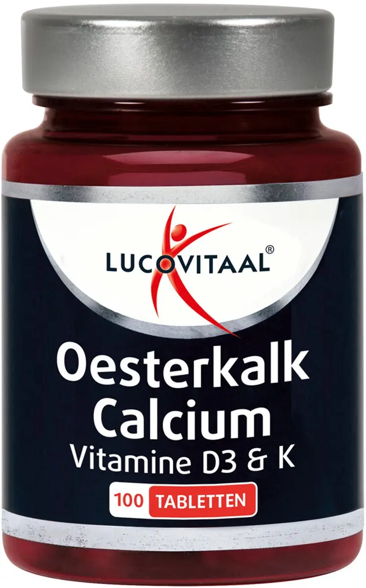 Lucovitaal Oesterkalk Calcium Vitamine D3 & K 200g - 2x100 tabletten
