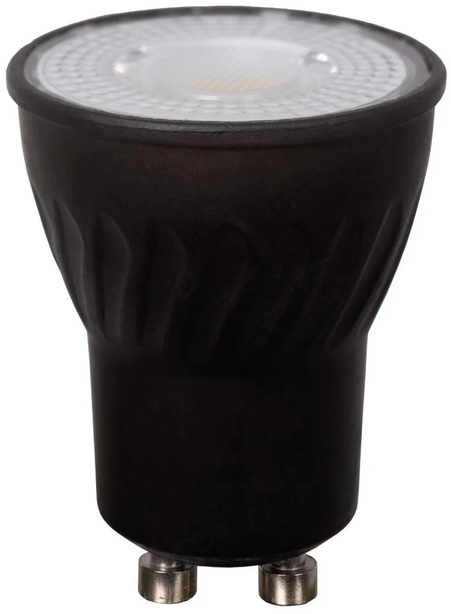 Lucide MR11 LED Lamp GU10 4W 2200K/3000K - Rookglas - Zwart