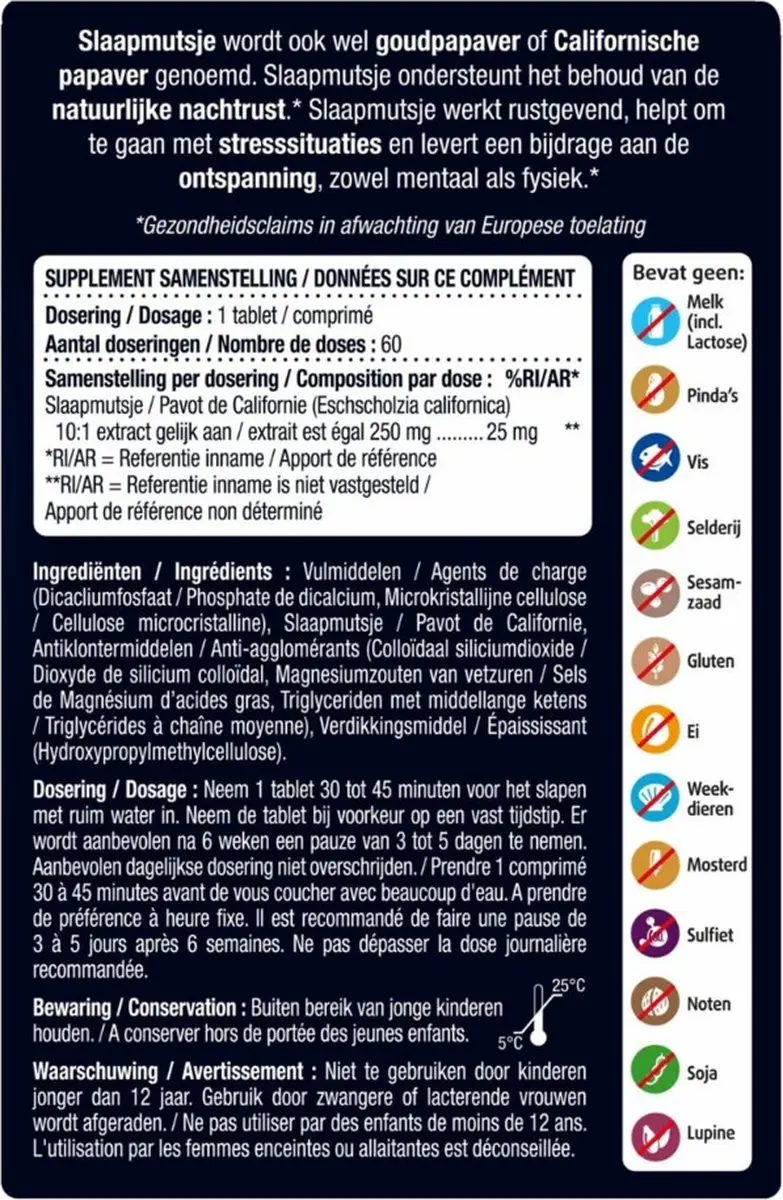 Lucovitaal Slaapmutsje 60 tabletten
