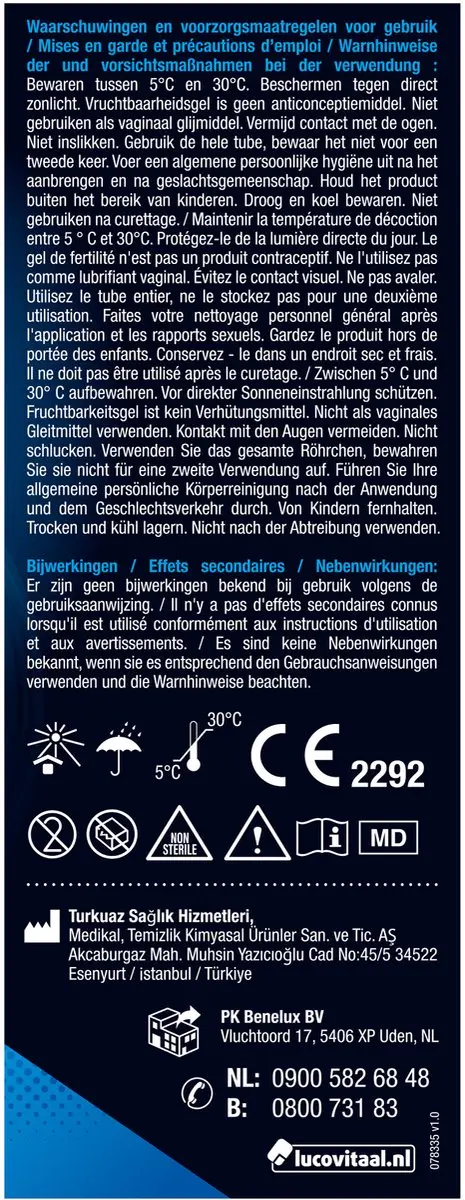 Lucovitaal Vruchtbaarheidsgel 5ml - 5 Stuks