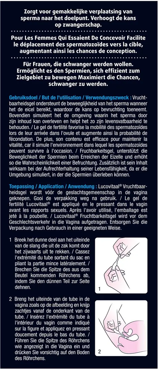 Lucovitaal Vruchtbaarheidsgel 5ml - 5 Stuks