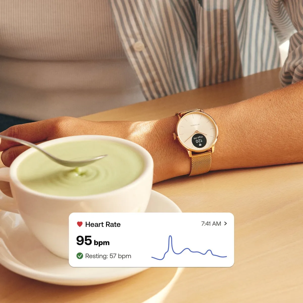 Withings ScanWatch Light 37mm Smartwatch - Zwart - afbeelding 6 van 6