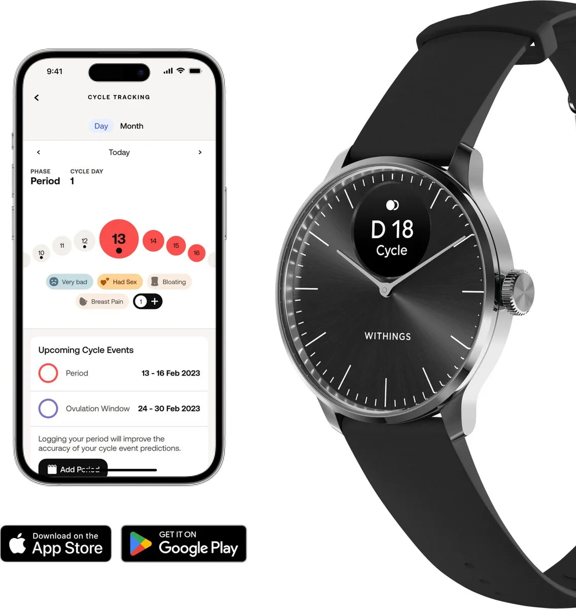 Withings ScanWatch Light - 37mm - Hybride Smartwatch - Zwart