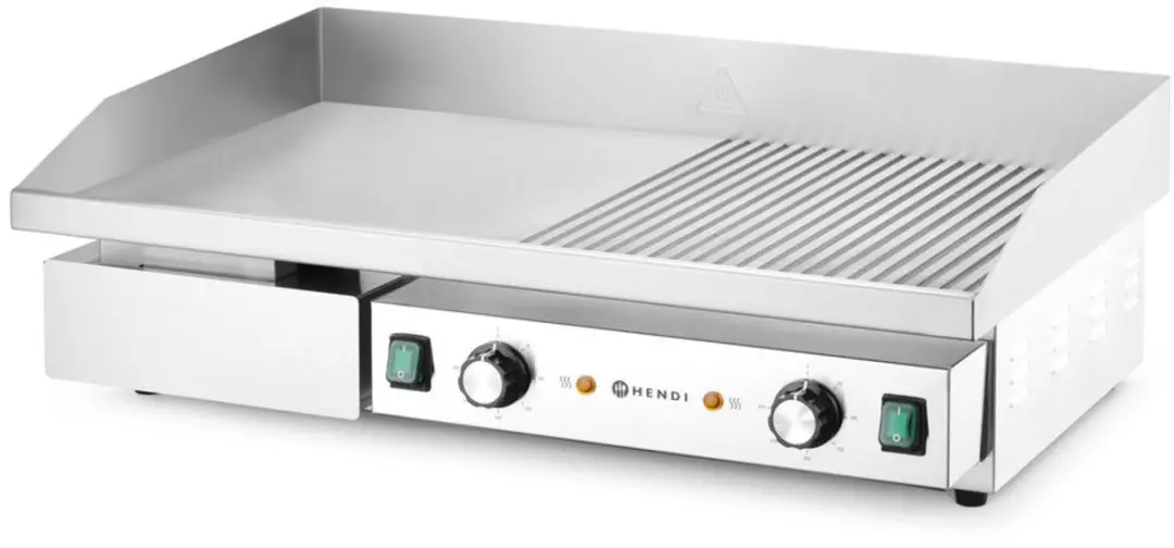 HENDI Elektrische Bakplaat 4400W - 720x460mm - RVS Zilver