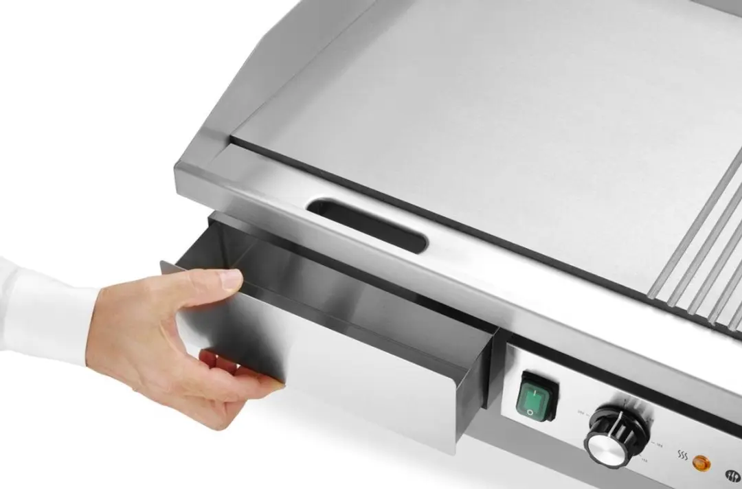 HENDI Elektrische Bakplaat 4400W - 720x460mm - RVS Zilver