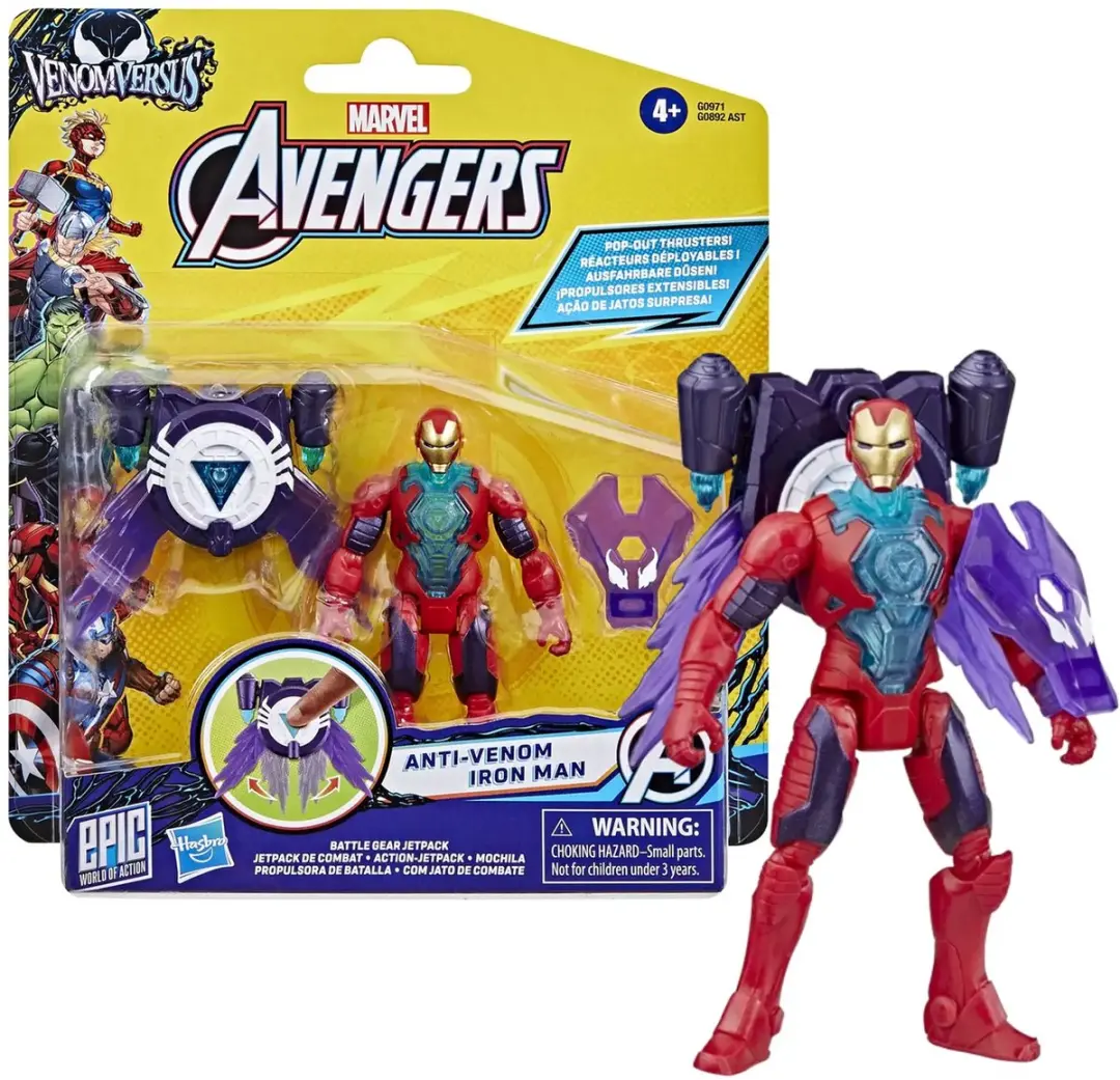 Marvel Avengers Venom vs Iron Man Actiefiguur 10cm