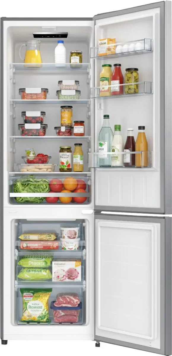 Beko B3RCSO255S Koelkast met diepvries 262L - Zilver