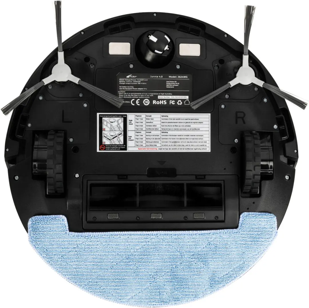 Zoef Robot Jannie 4.1 Robotstofzuiger 2-in-1 - Antraciet