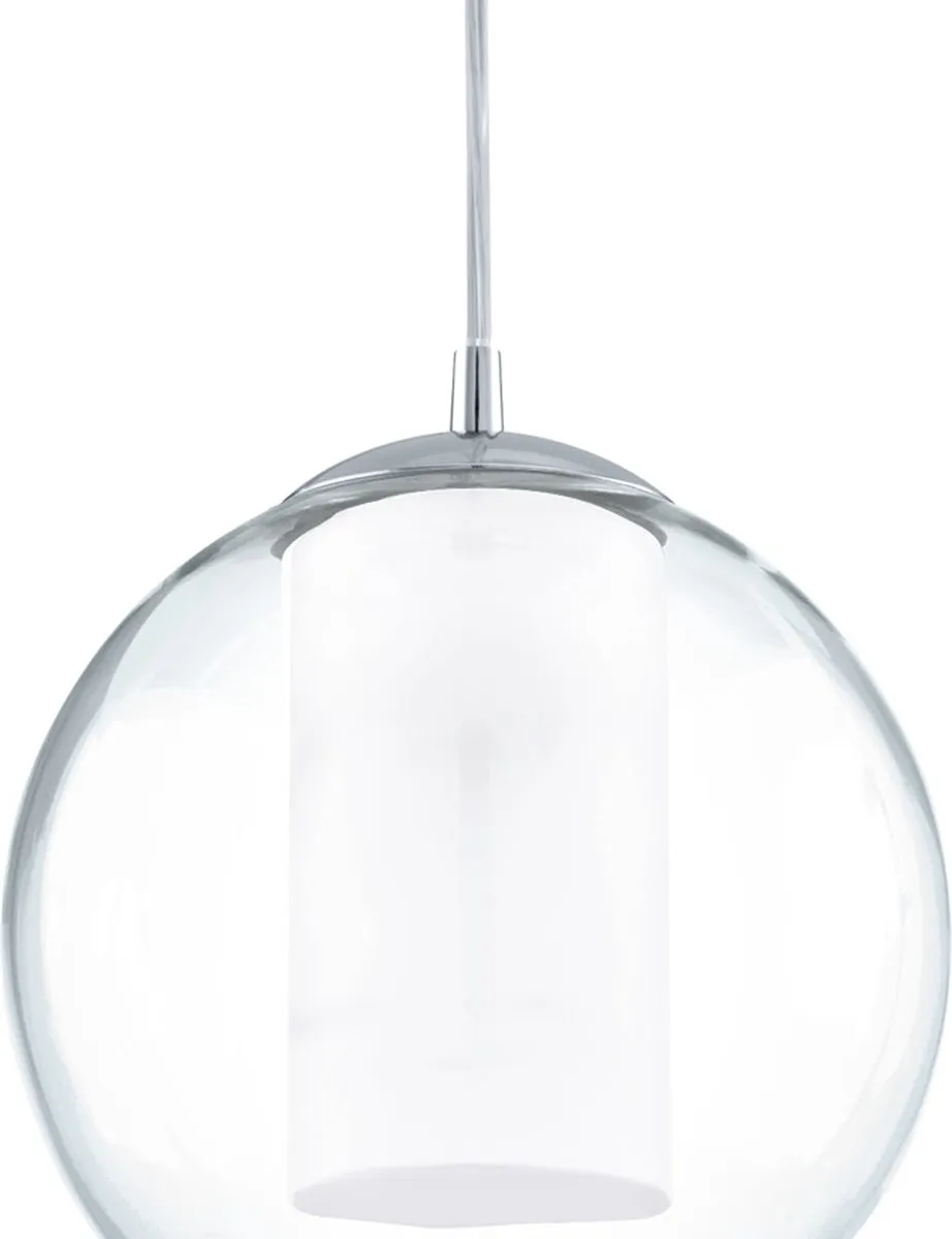 Eglo Bolsano Hanglamp 3 Lichts Ø20cm - Chroom/Wit